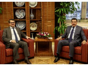 Bakan Tüfenkci Azerbaycan'ın Ankara Büyükelçisi İbrahim'i kabul etti