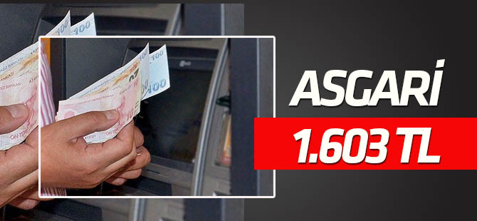 2018 Yılı Asgari Ücretİ Açıklandı: 1603 TL