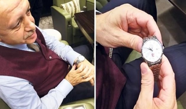 Cumhurbaşkanı Erdoğan'ın kol saatinde dikkat çeken ayrıntı!