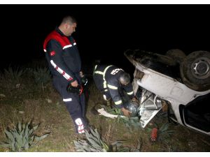 Adana'da otomobil devrildi: 1 yaralı