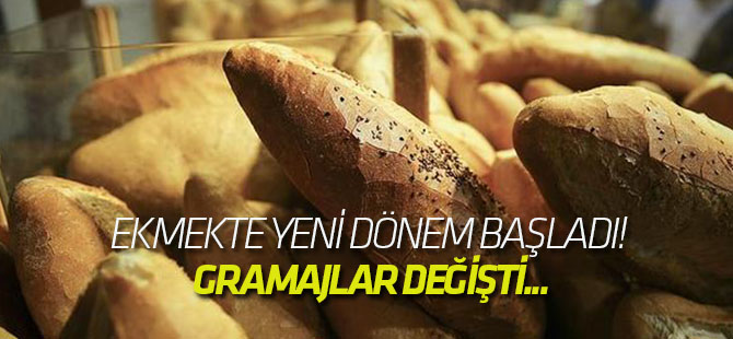 Ekmekte yeni dönem başladı! Gramajlar değişti...