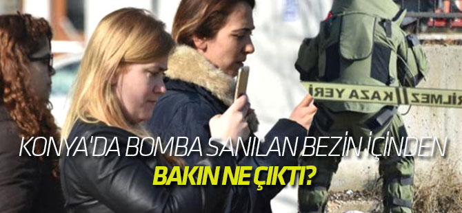 Konya'da Bomba Sanılan Bezin İçinden Ölü Kedi Çıktı