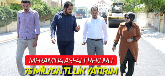 Meram'da Asfalt Rekoru