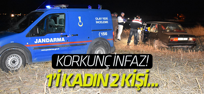 Aksaray’da 1’i kadın 2 kişi otomobilde kurşunlanarak öldürüldü