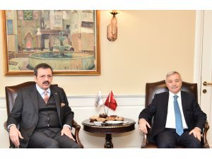 TOBB Başkanı Hisarcıklıoğlu, İTO'yu ziyaret etti