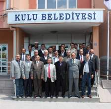 Kululu bürokratlardan tebrik ziyareti