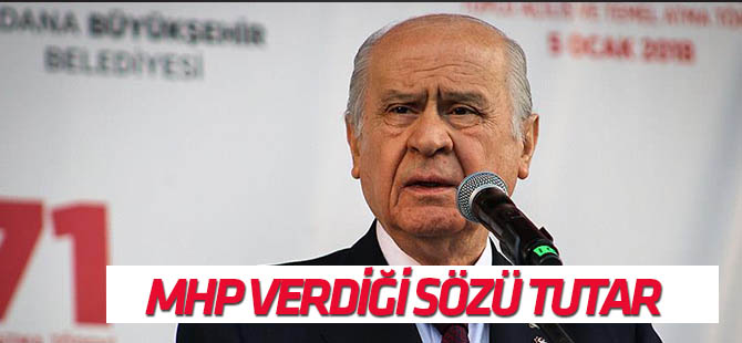 MHP Genel Başkanı Bahçeli Adana'da konuştu
