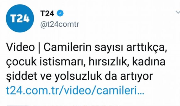 T24 haber sitesinden alçak başlık!