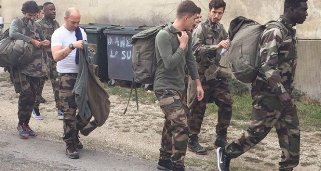 Salih Uçan askeri kampta