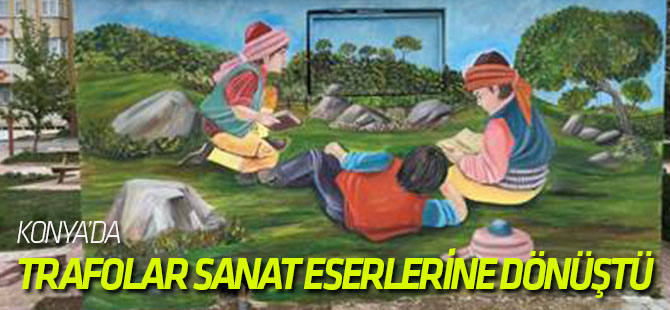 Akşehir'de Trafolar Sanat Eserlerine Dönüştü