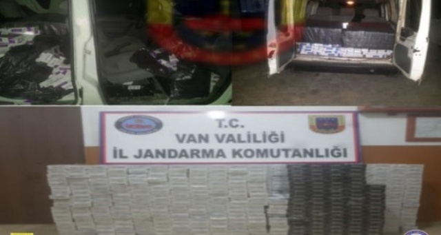 Van’da kaçak sigara operasyonu