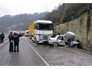 Zonguldak'ta trafik kazası: 1 ölü, 2 yaralı