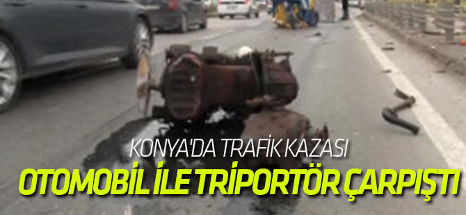 Konya'da meydana gelen trafik kazasında 1 kişi yaralandı.