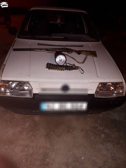 Karatay'da far ışığıyla avlanmaya para cezası