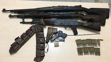 Bitlis'te PKK'ya ait silah ve mühimmat ele geçirildi