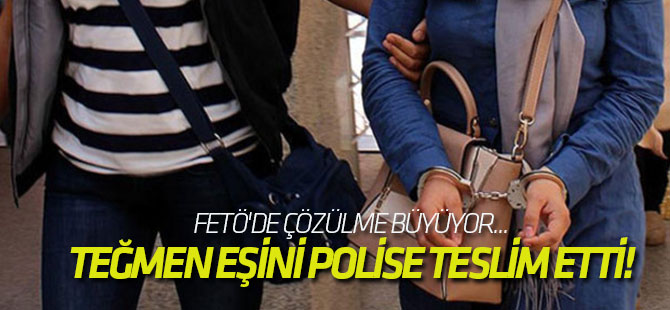 FETÖ'nün katalogdan evlendirdiği teğmen eşini polise teslim etti!