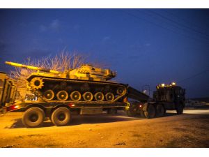 Suriye sınırına tank sevkıyatı