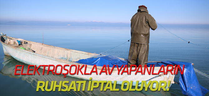 Beyşehir Gölü’nde elektroşokla avcılık yapanların ruhsatı iptal edilecek