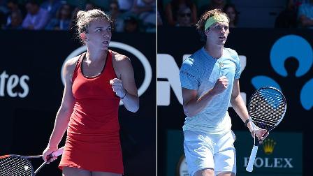 Simona Halep ve Alexander Zverev 2. turda