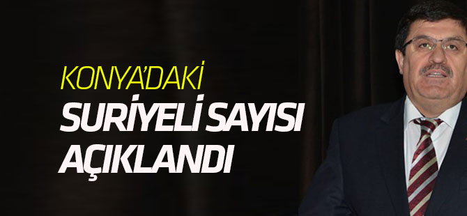 Konya'da yaşayan Suriyeli sayısı açıklandı