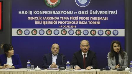 Hak-İş ile Gazi Üniversitesi arasında iş birliği protokolü