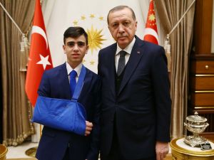 Erdoğan direnişin sembolü Cuneydi'yi kabul etti