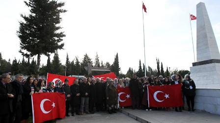 KYK öğrencileri şehit ailelerini ve şehitliği ziyaret etti
