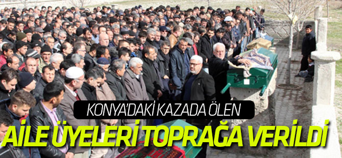 Cenaze Töreninden Dönerken Kazada Ölen Aile Üyeleri Toprağa Verildi