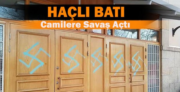 İsveç'te camiye gamalı haç çizildi
