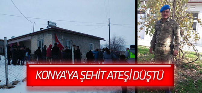 Konya'ya şehit ateşi düştü