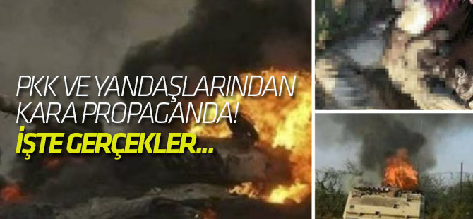 PKK ve yandaşlarından kara propaganda! Ve işte gerçekler...