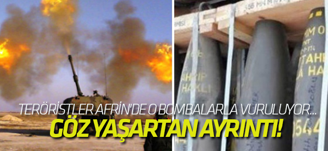 PKK/PYD'li teröristler Afrin'de o bombalarla vuruluyor...