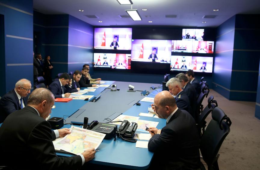 Erdoğan, Zeytin Dalı Harekatı ile ilgili bilgi aldı