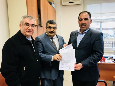 Başkan Eskici mazbatasını aldı