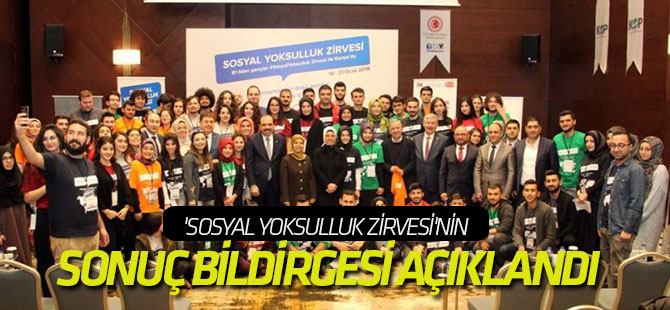 'Sosyal Yoksulluk Zirvesi'nin sonuç bildirgesi açıklandı