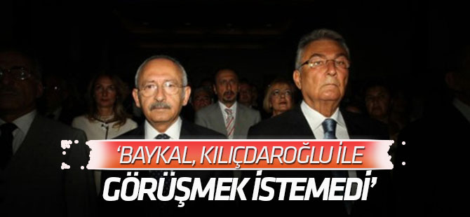 'Deniz Baykal, Kılıçdaroğlu ile görüşmek istemedi' iddiası