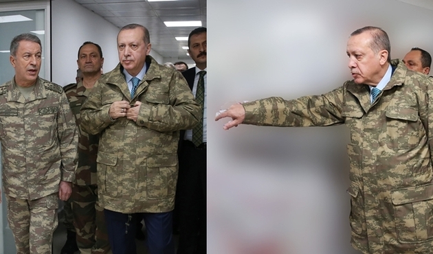 Kamuflajı giydi, haritanın başına geçti...