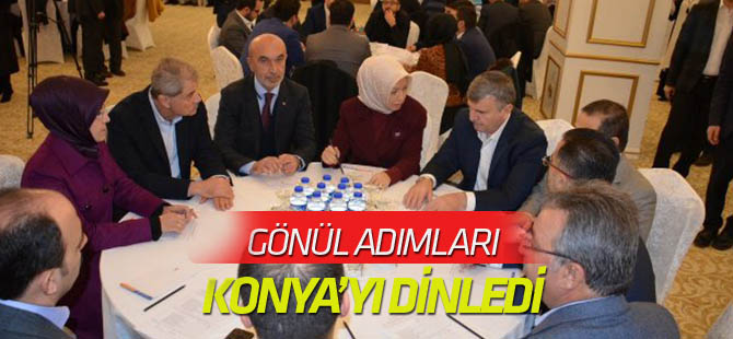 Gönül adımları Konya’yı dinledi