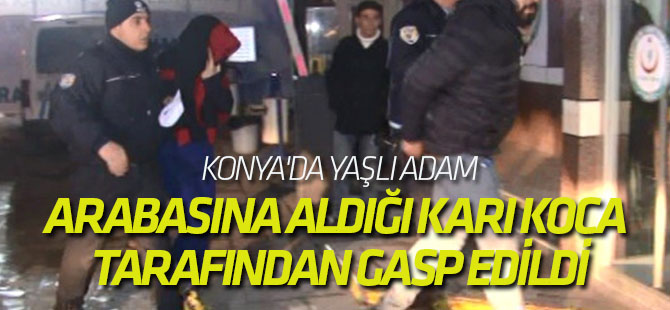 Yaşlı Adam, Arabasına Aldığı Karı Koca Tarafından Gasp Edildi