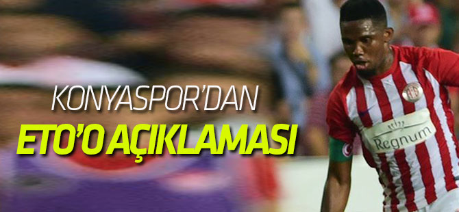 Eto'o transferi yattı