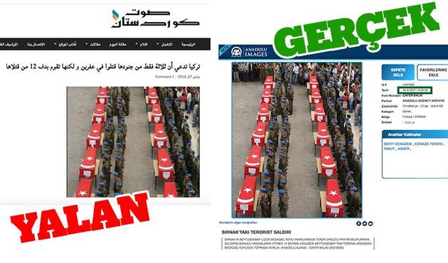 PKK/PYD'de kara propagandada sınır tanımıyor! Bu kez de Şırnak şehitlerini kullandılar...