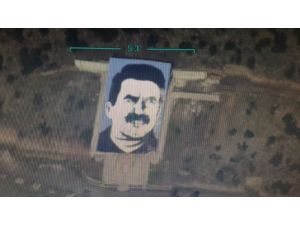 Afrin'deki "Öcalan Anıtı" SİHA ile imha edildi