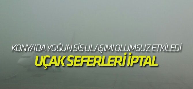 Konya'da Yoğun Sis Etkili Oldu