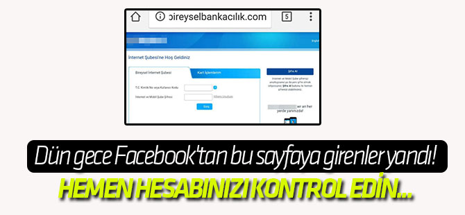 Dün gece Facebook'tan bu sayfaya girenler yandı!