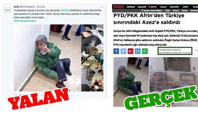 Teröristlerden yeni sosyal medya yalanı! Kendi saldırılarını TSK'ya mal etmek istediler