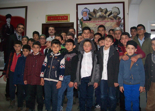 Kaymakam Cıdıroğlu'nun öğrencileri kabulü