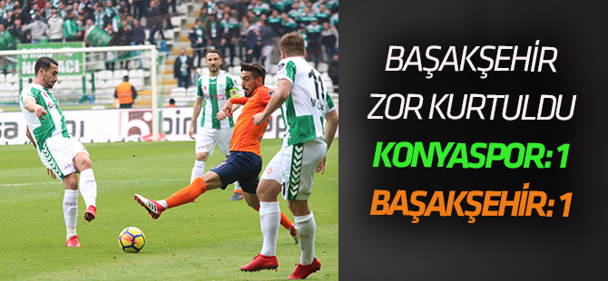 Spor Toto Süper Lig: Atiker Konyaspor:1 - Medipol Başakşehir: 1