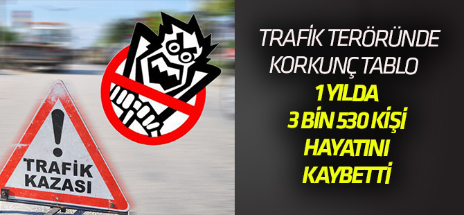 Trafik kazalarında 2017'de 3 bin 530 kişi yaşamını yitirdi