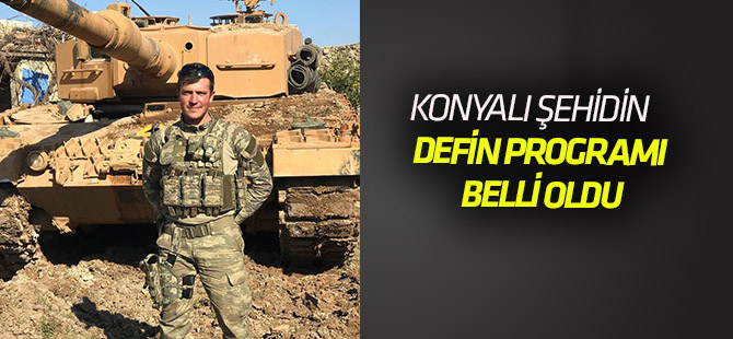 Şehidin defin programı belli oldu