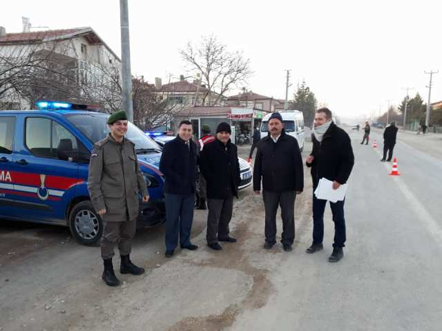 Ilgın'da öğrenci servisleri denetlendi